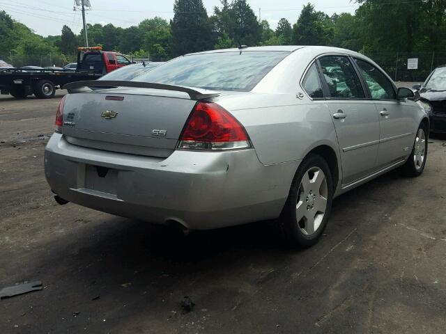 2G1WD58C181329535 - 2008 CHEVROLET IMPALA SUP 银色 照片 4