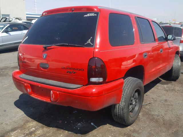 1D4HR38N03F597679 - 2003 DODGE DURANGO SP RED photo 4