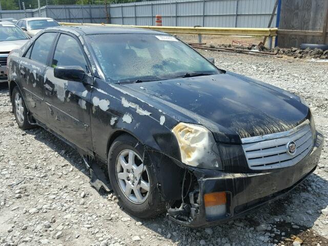 1G6DM57T860142739 - 2006 CADILLAC CTS BLACK photo 1