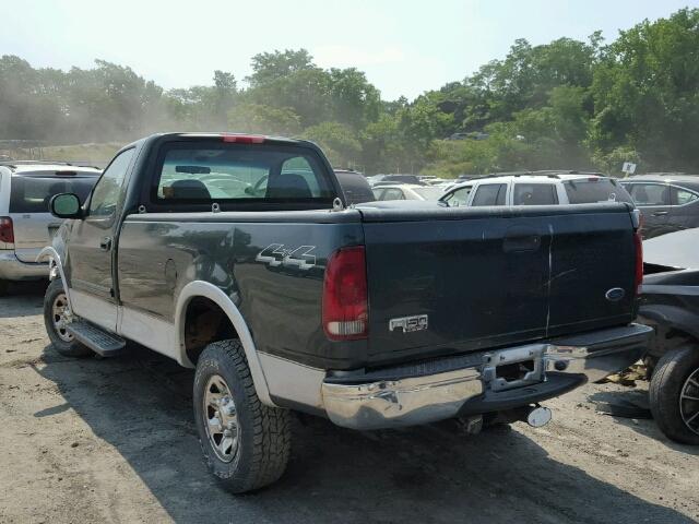 2FTPF18L52CA50485 - 2002 FORD F150 GREEN photo 3