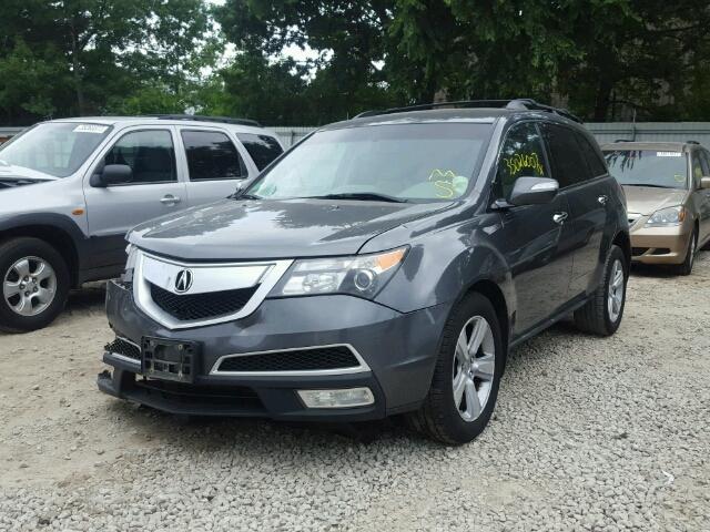 2HNYD2H64AH510063 - 2010 ACURA MDX TECH GRAY photo 2