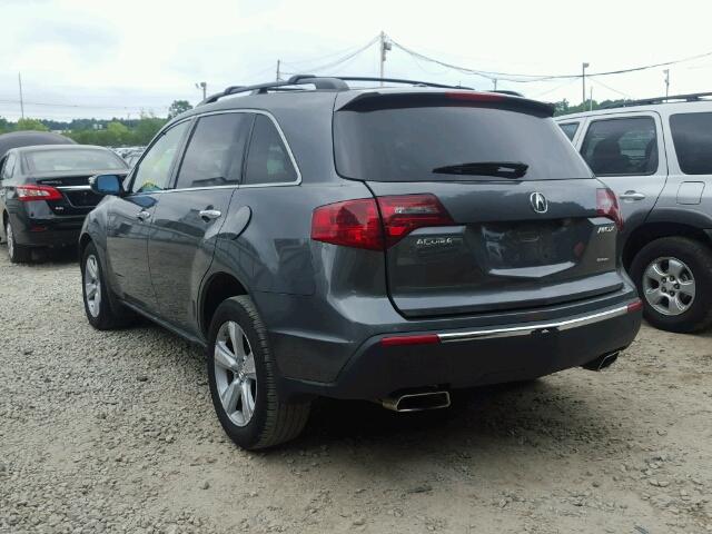 2HNYD2H64AH510063 - 2010 ACURA MDX TECH GRAY photo 3