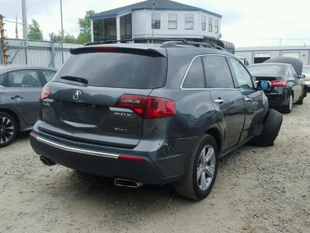 2HNYD2H64AH510063 - 2010 ACURA MDX TECH GRAY photo 4