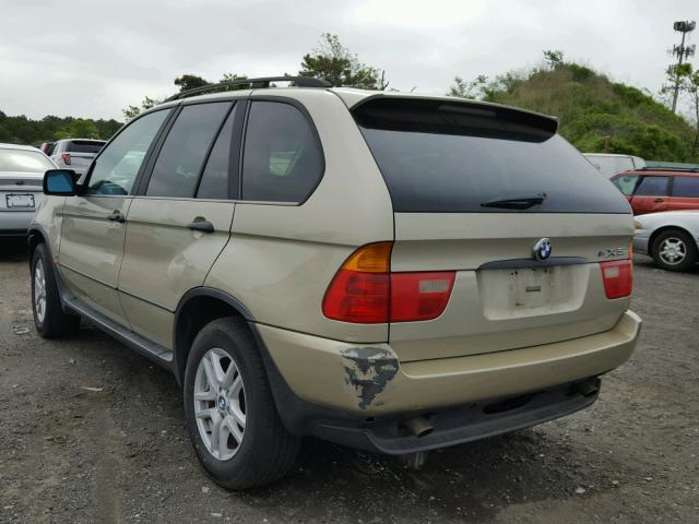 WBAFA53511LM90473 - 2001 BMW X5 3.0I GOLD photo 3