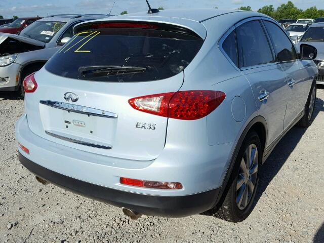 JN1AJ0HP4BM800303 - 2011 INFINITI EX35 BASE BLUE photo 4