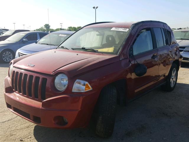 1J4FF47B99D220602 - 2009 JEEP COMPASS SP RED photo 2