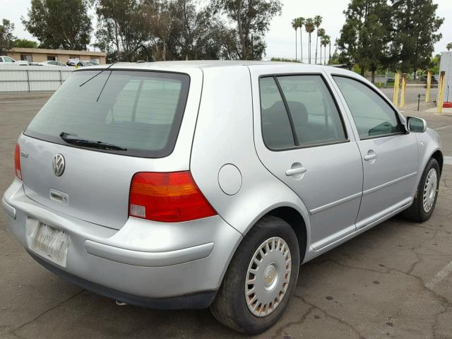 9BWGK61J524060392 - 2002 VOLKSWAGEN GOLF GLS SILVER photo 4