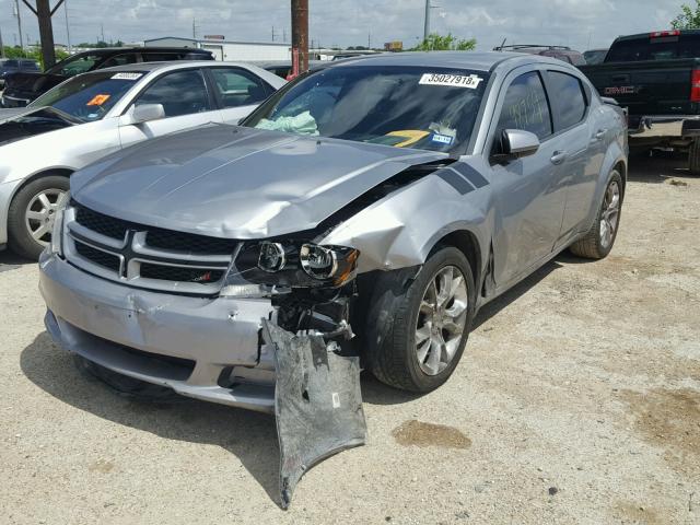 1C3CDZBG6DN632403 - 2013 DODGE AVENGER R/ GRAY photo 2