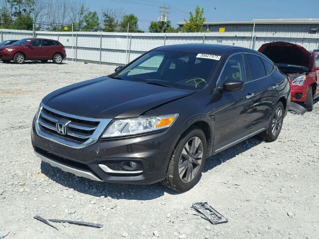 5J6TF2H58EL002375 - 2014 HONDA CROSSTOUR BROWN photo 2