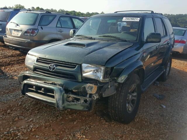 JT3GN86RX10208526 - 2001 TOYOTA 4RUNNER SR GREEN photo 2