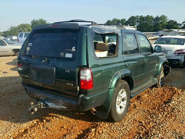 JT3GN86RX10208526 - 2001 TOYOTA 4RUNNER SR GREEN photo 4