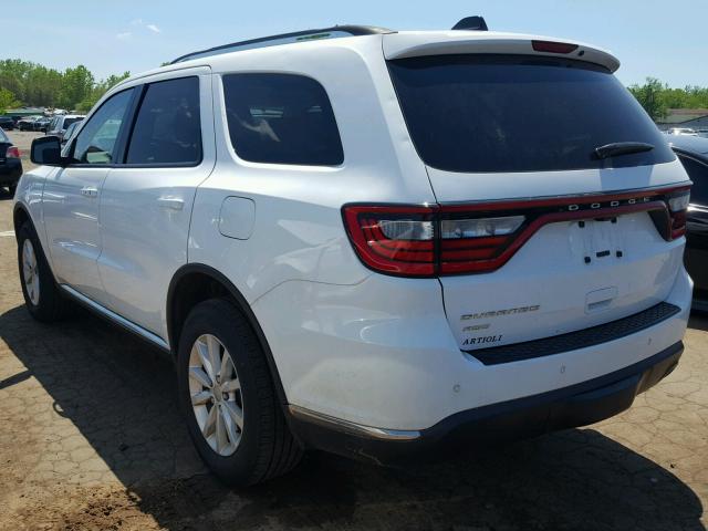 1C4RDJAG1FC186748 - 2015 DODGE DURANGO SX WHITE photo 3