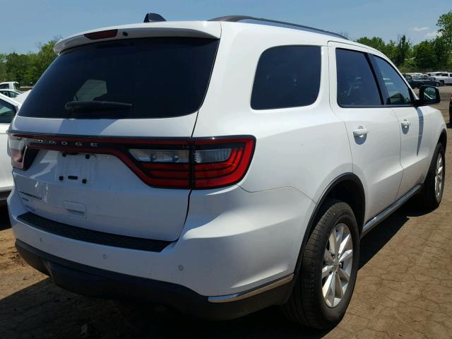 1C4RDJAG1FC186748 - 2015 DODGE DURANGO SX WHITE photo 4