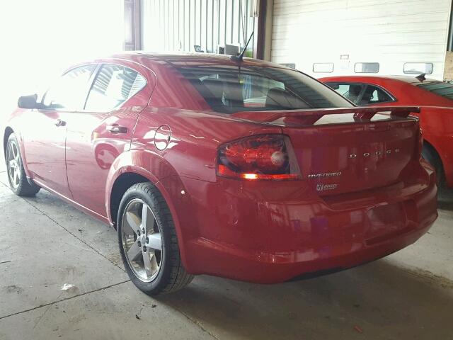 1C3CDZAB6EN152143 - 2014 DODGE AVENGER SE RED photo 3