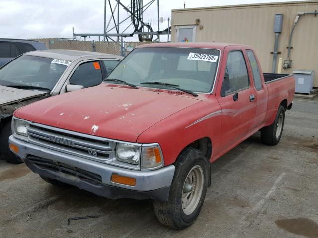 JT4VN93D9M5019861 - 1991 TOYOTA PICKUP 1/2 RED photo 2