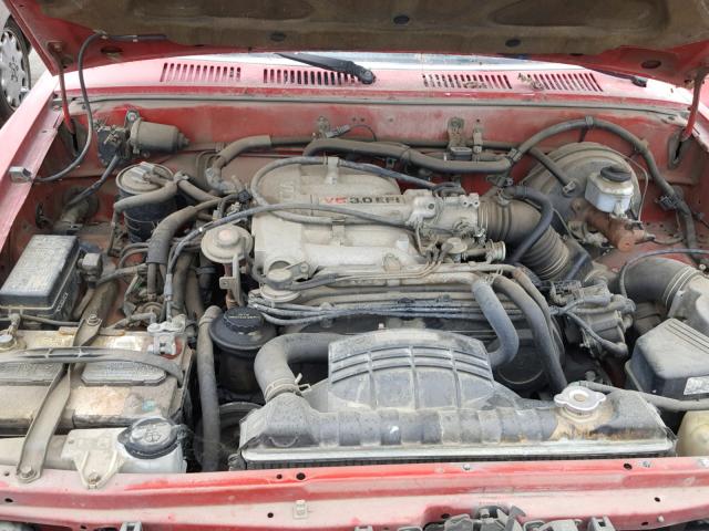 JT4VN93D9M5019861 - 1991 TOYOTA PICKUP 1/2 RED photo 7