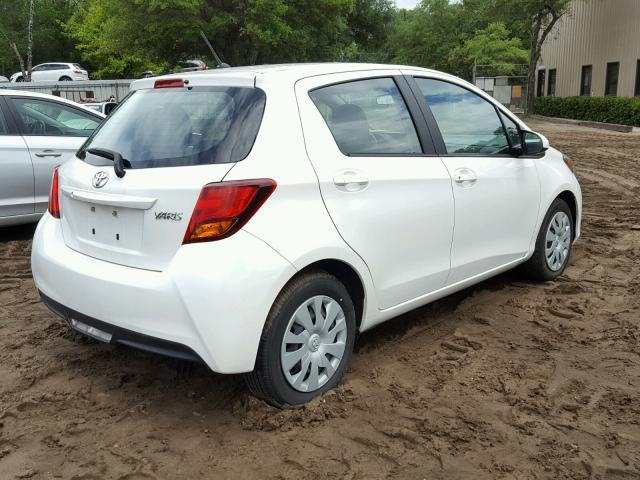 VNKKTUD32HA082659 - 2017 TOYOTA YARIS L WHITE photo 4