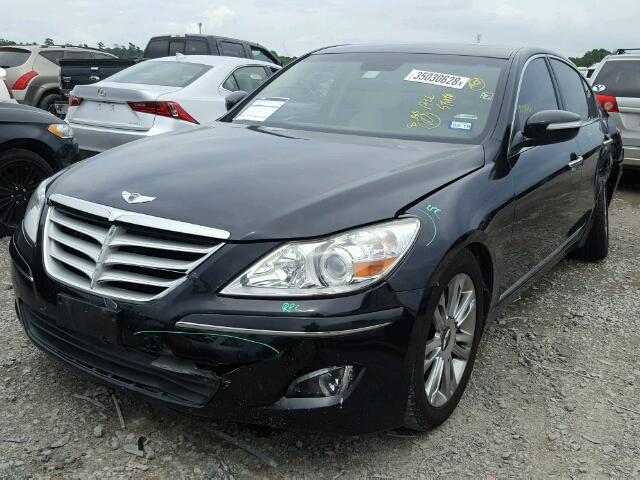 KMHGC4DF1AU105213 - 2010 HYUNDAI GENESIS 4. BLACK photo 2