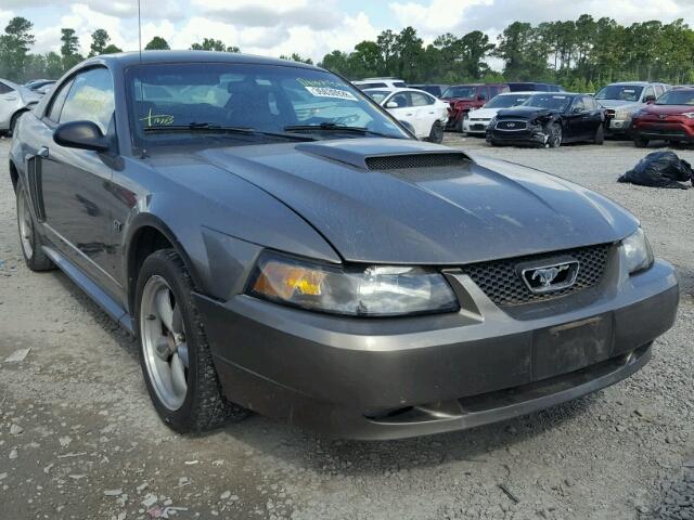 1FAFP42X02F182988 - 2002 FORD MUSTANG GT GRAY photo 1