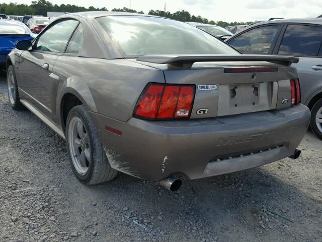 1FAFP42X02F182988 - 2002 FORD MUSTANG GT GRAY photo 3