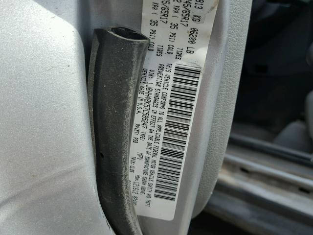 1J8HH48K57C585247 - 2007 JEEP COMMANDER Boz foto 10