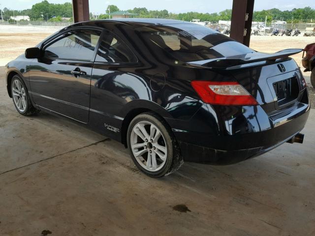 2HGFG21596H704750 - 2006 HONDA CIVIC SI BLACK photo 3