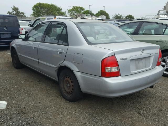 JM1BJ2223Y0228909 - 2000 MAZDA PROTEGE DX SILVER photo 3