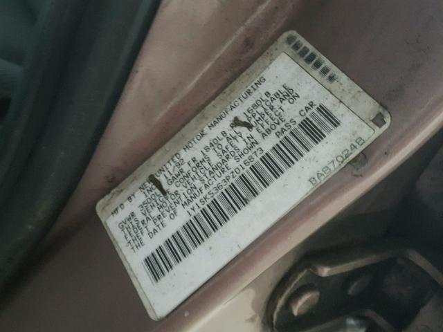 1Y1SK5363PZ016873 - 1993 GEO PRIZM BASE PURPLE photo 10