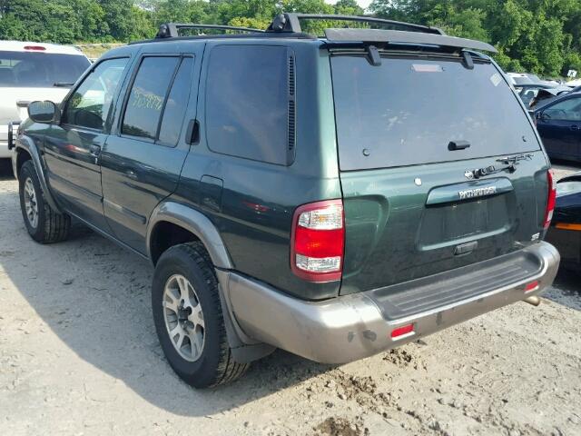 JN8AR07Y8YW410600 - 2000 NISSAN PATHFINDER GREEN photo 3