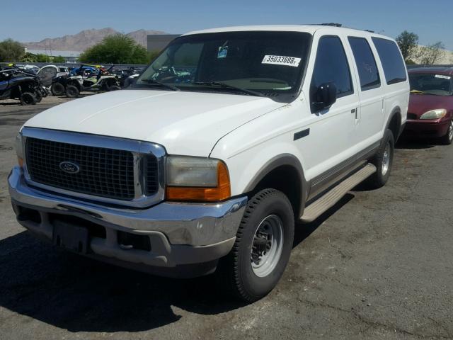 1FMNU43S1YED53811 - 2000 FORD EXCURSION WHITE photo 2