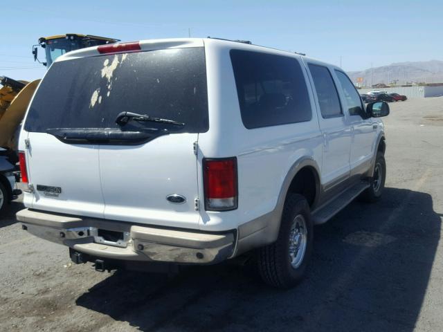 1FMNU43S1YED53811 - 2000 FORD EXCURSION WHITE photo 4