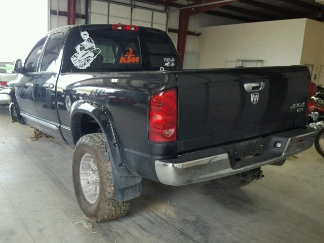 1D7KS28C07J543209 - 2007 DODGE RAM 2500 S BLACK photo 3