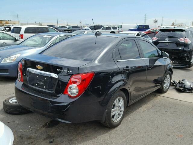 1G1JC5SH8G4185857 - 2016 CHEVROLET SONIC LT BLACK photo 4