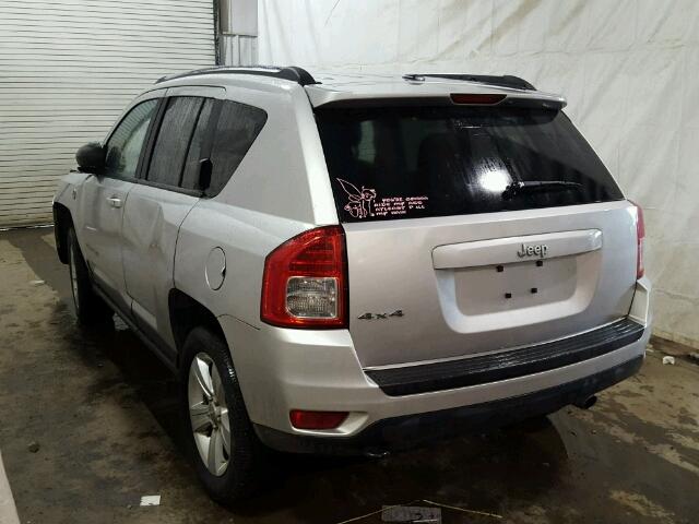 1C4NJDBB5CD685019 - 2012 JEEP COMPASS SP SILVER photo 3