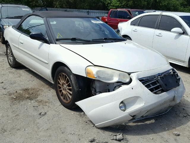 1C3EL55R44N161028 - 2004 CHRYSLER SEBRING LX WHITE photo 1