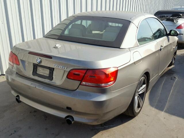 WBAWL73588PX54197 - 2008 BMW 335 I BEIGE photo 4