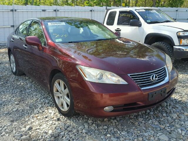 JTHBJ46G372115772 - 2007 LEXUS ES BURGUNDY photo 1