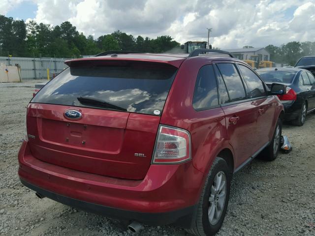 2FMDK39CX7BB37221 - 2007 FORD EDGE SEL P MAROON photo 4