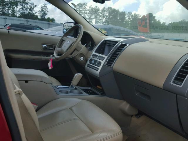 2FMDK39CX7BB37221 - 2007 FORD EDGE SEL P MAROON photo 5