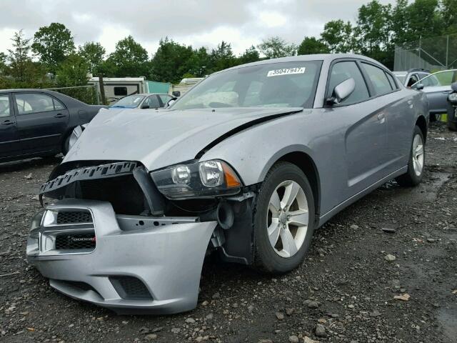 2C3CDXBG7EH267714 - 2014 DODGE CHARGER SE GRAY photo 2