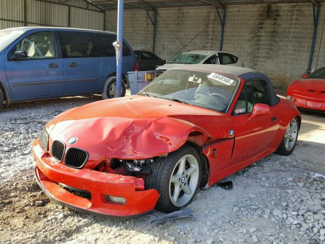 4USCJ3327WLC11337 - 1998 BMW Z3 2.8 RED photo 2