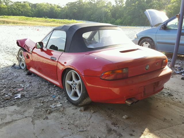 4USCJ3327WLC11337 - 1998 BMW Z3 2.8 RED photo 3