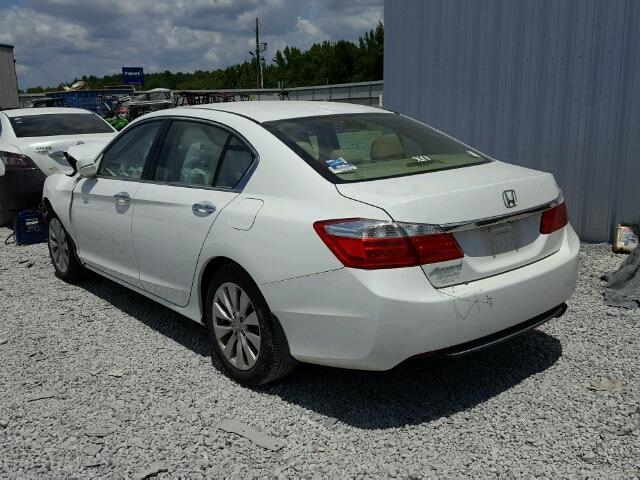 1HGCR2F88EA286873 - 2014 HONDA ACCORD EXL WHITE photo 3