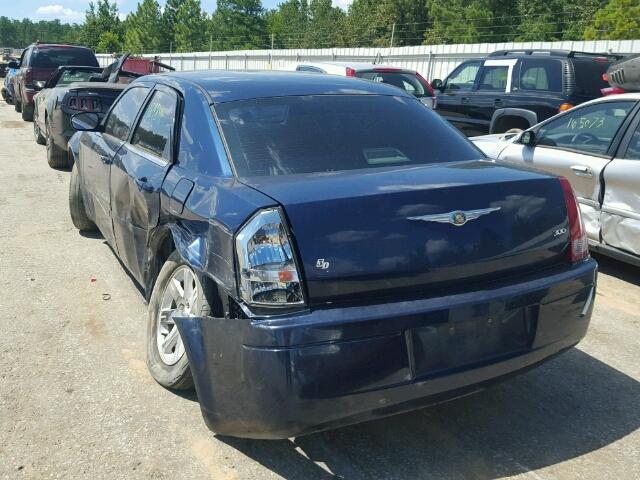 2C3LA43R76H413537 - 2006 CHRYSLER 300 BLUE photo 3