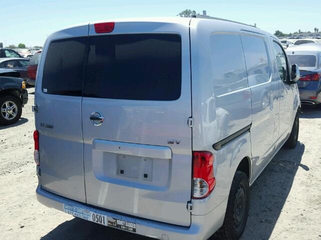 3N6CM0KN9DK690501 - 2013 NISSAN NV200 2.5S SILVER photo 4