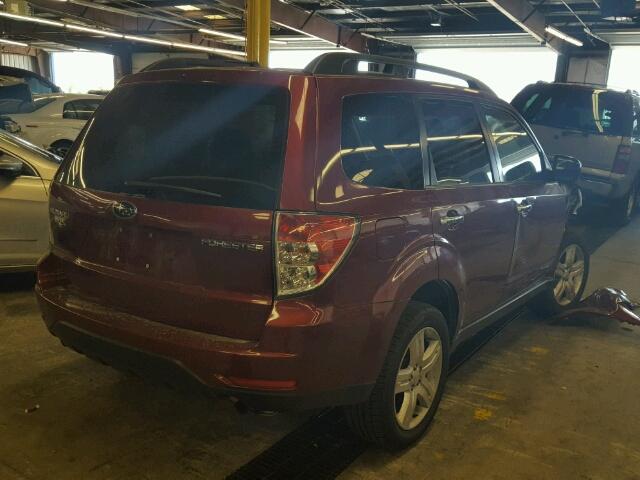 JF2SH63659H753804 - 2009 SUBARU FORESTER 2 MAROON photo 4