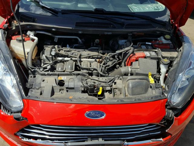 3FADP4EJ6EM168225 - 2014 FORD FIESTA SE RED photo 7