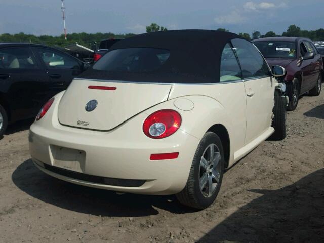 3VWRF31Y56M306190 - 2006 VOLKSWAGEN NEW BEETLE CREAM photo 4