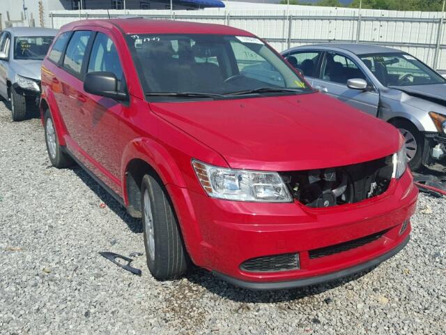 3C4PDCAB7ET256702 - 2014 DODGE JOURNEY SE RED photo 1