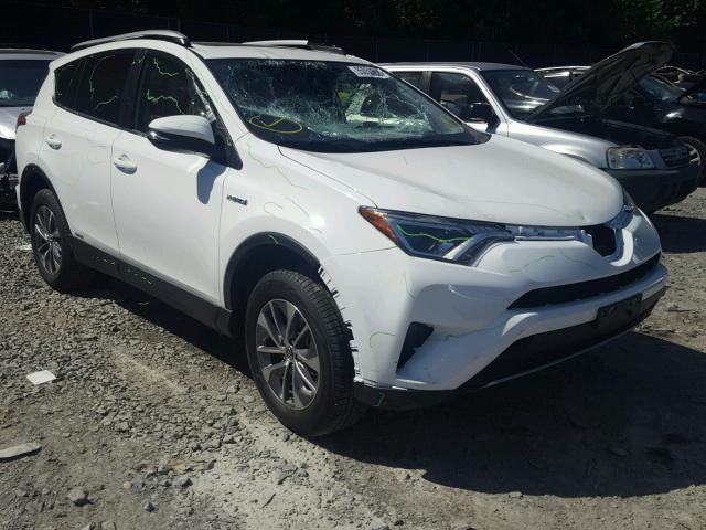 JTMRJREV6JD198350 - 2018 TOYOTA RAV4 HV LE WHITE photo 1